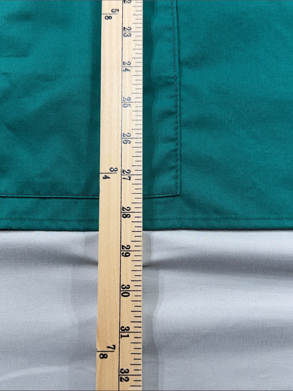 Medical scrub top WonderWink Teal Green V-Neck Scrub Top with Gold Glitter Logo - Picture 6 of 8